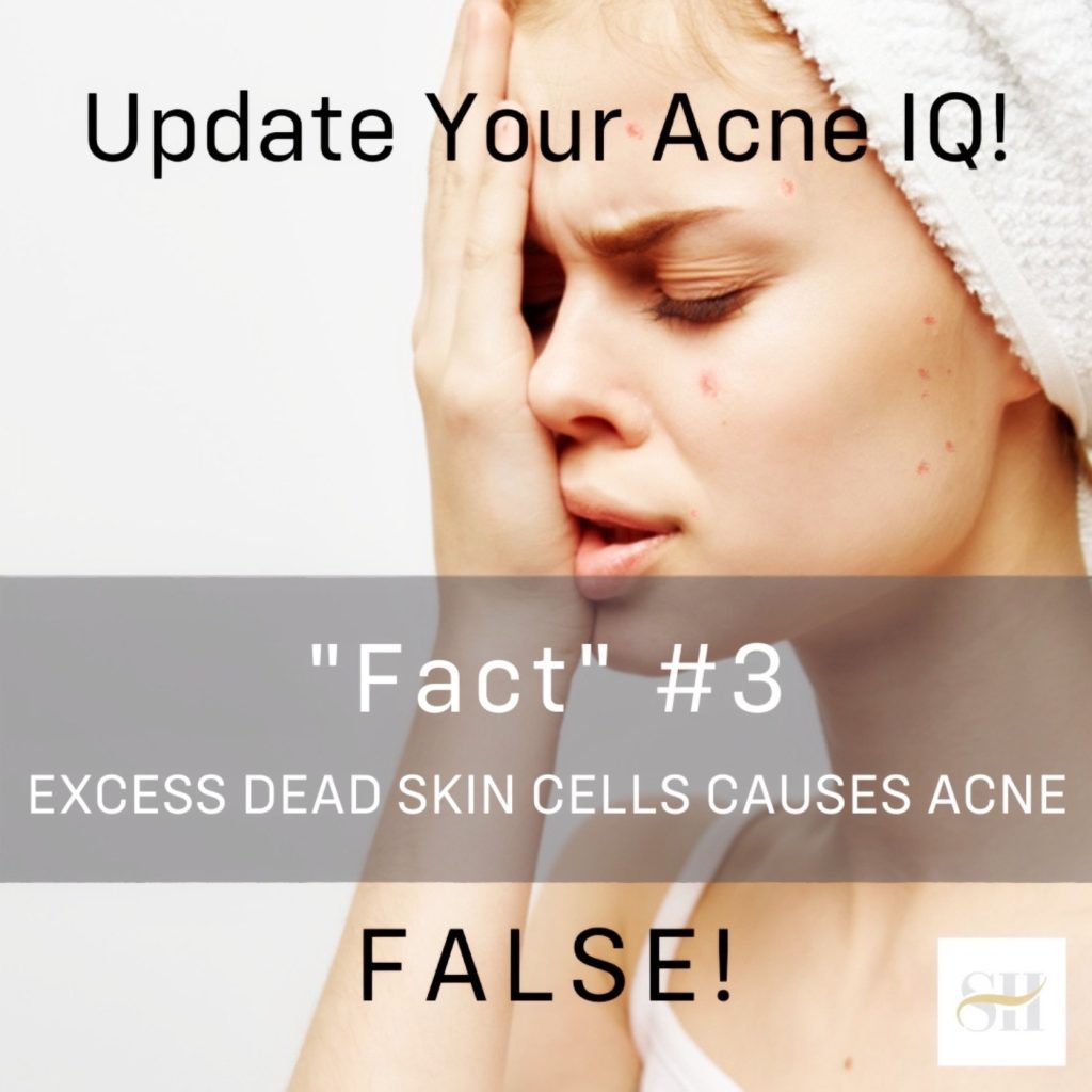 does excess dead skin cause acne